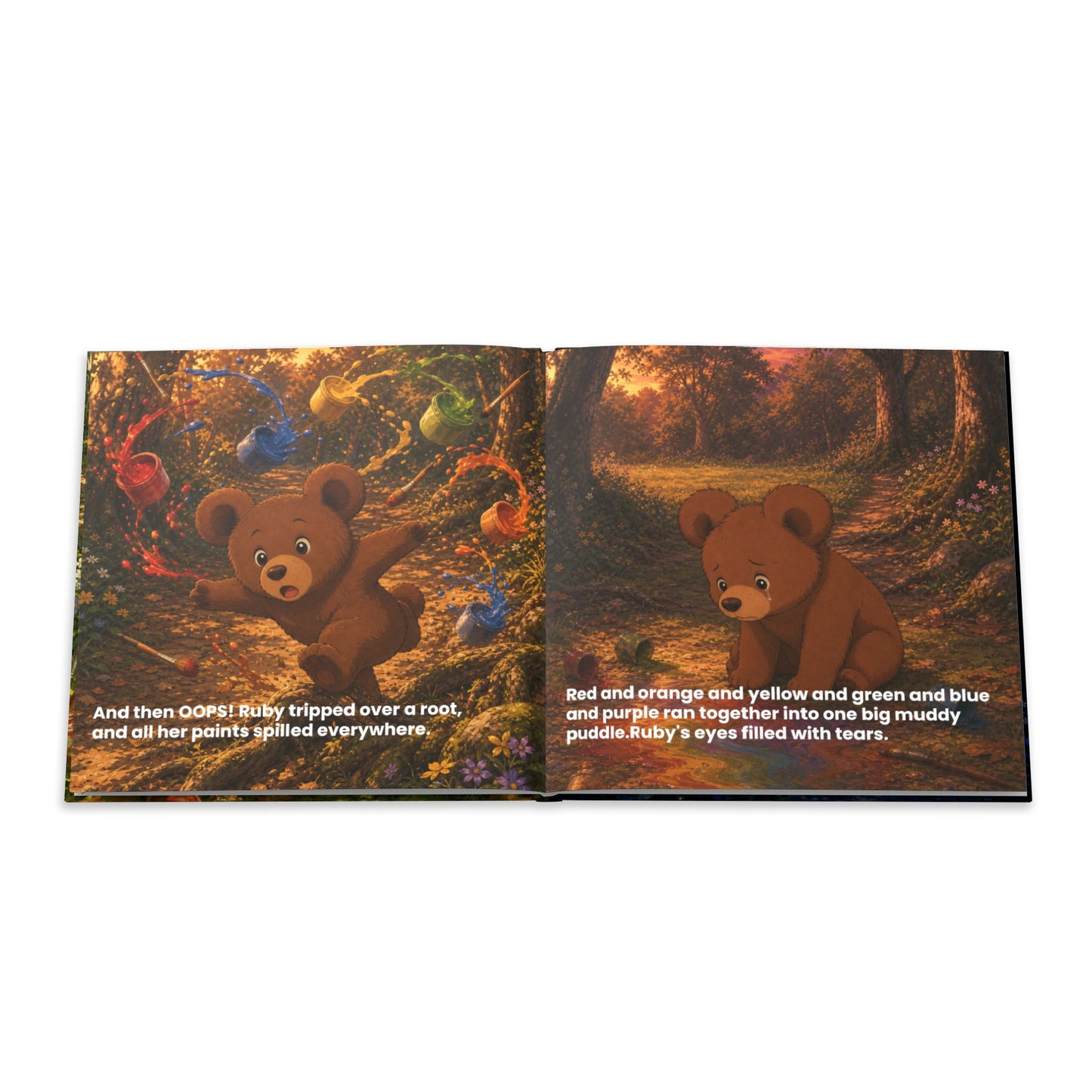 Bear Painting Story Hardcover Photo Book | Personalized Kids Storybook
