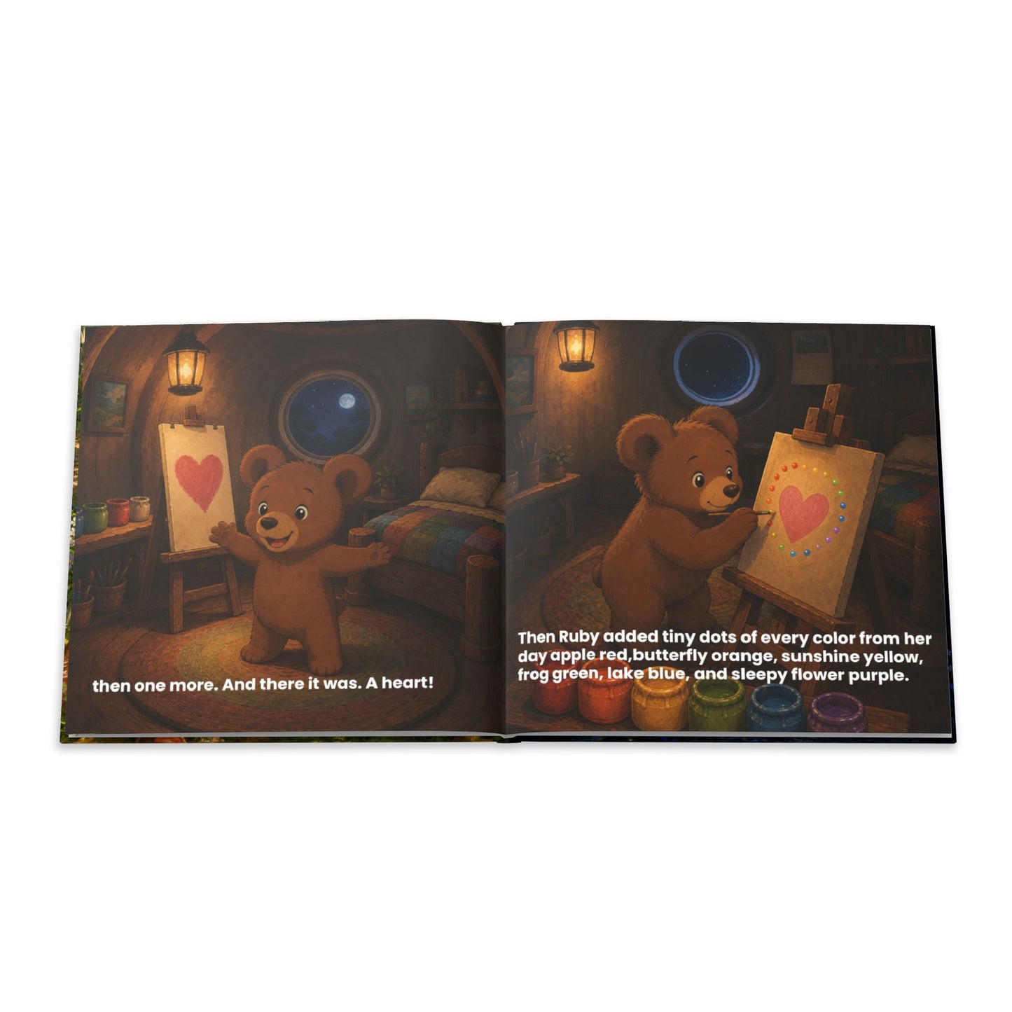 Bear Painting Story Hardcover Photo Book | Personalized Kids Storybook