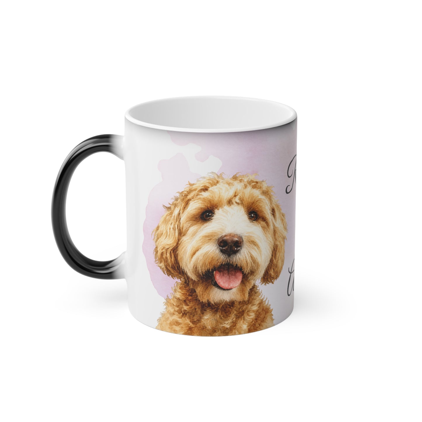 Custom Pet Name Dog Portrait Mug | Personalized Photo Coffee Cup