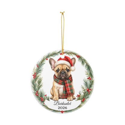 French Bulldog Ornament Personalized with Name, Frenchie Christmas Ornament, Dog Mom Dad Gift, Frenchie Lover Keepsake 2026