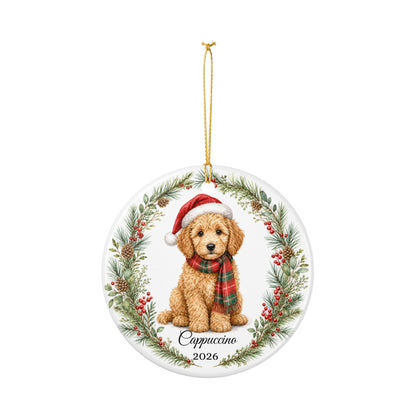 Goldendoodle Ornament Personalized with Name, Doodle Christmas Ornament, Doodle Mom Gift, Goldendoodle Lover Keepsake 2026