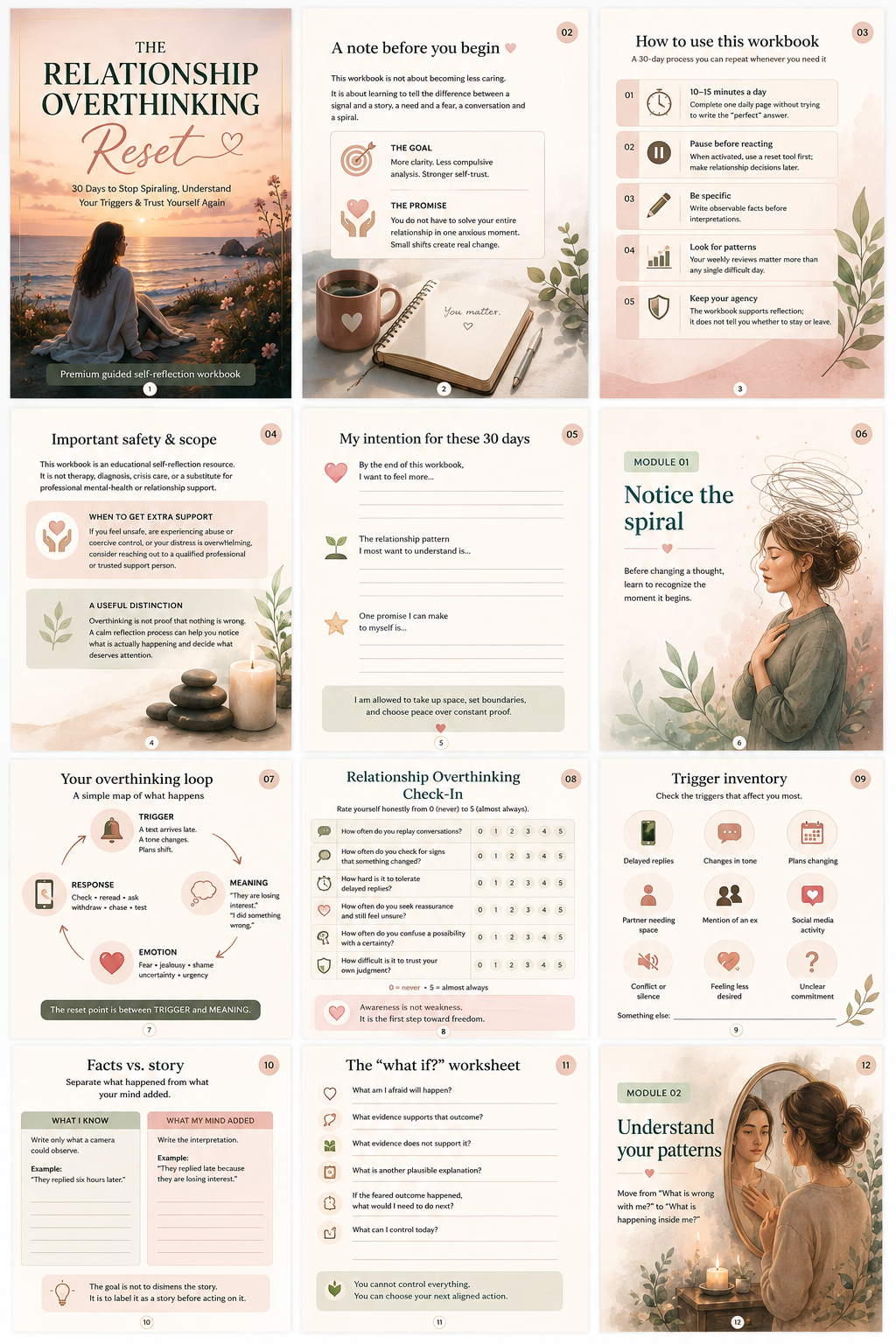 The Relationship Overthinking Reset — 30-Day Guided Workbook